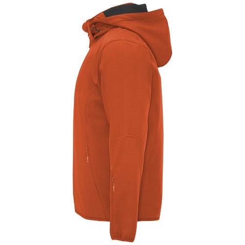 Obrázky: Oranžová unisex softshellová bunda Siberia XS, Obrázok 7