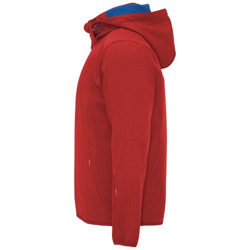 Obrázky: Červená unisex softshellová bunda Siberia L, Obrázok 7