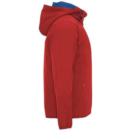 Obrázky: Červená unisex softshellová bunda Siberia M, Obrázok 8