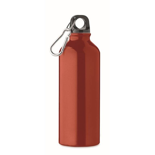 Obrázky: Červená fľaša 500 ml z recyklovanej ho hliníka