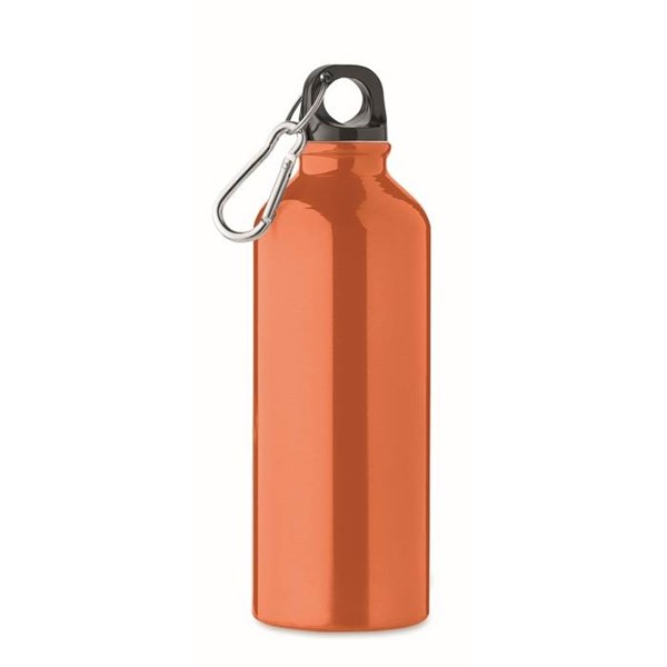 Obrázky: Oranžová fľaša 500 ml z recyklovanej ho hliníka