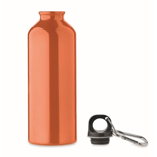 Obrázky: Oranžová fľaša 500 ml z recyklovanej ho hliníka, Obrázok 2