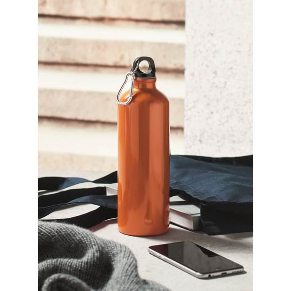 Obrázky: Oranžová fľaša 500 ml z recyklovanej ho hliníka, Obrázok 4