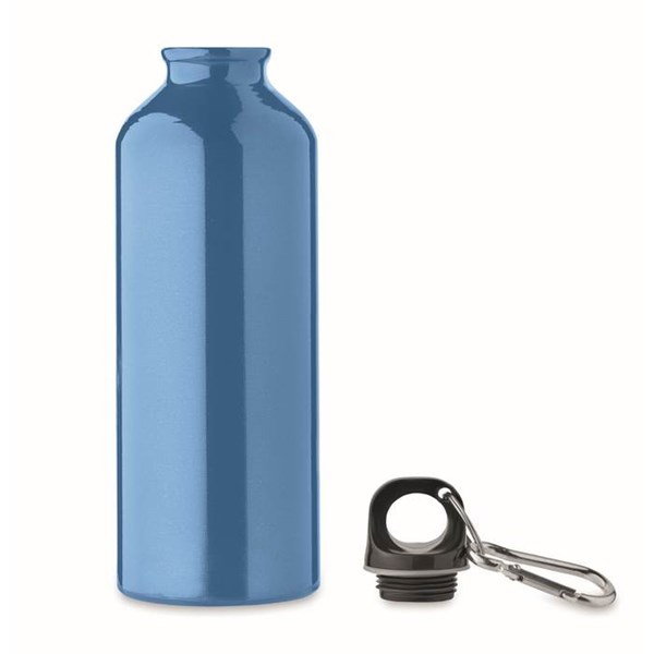 Obrázky: Tyrkysová fľaša 500 ml z recyklovanej ho hliníka, Obrázok 2