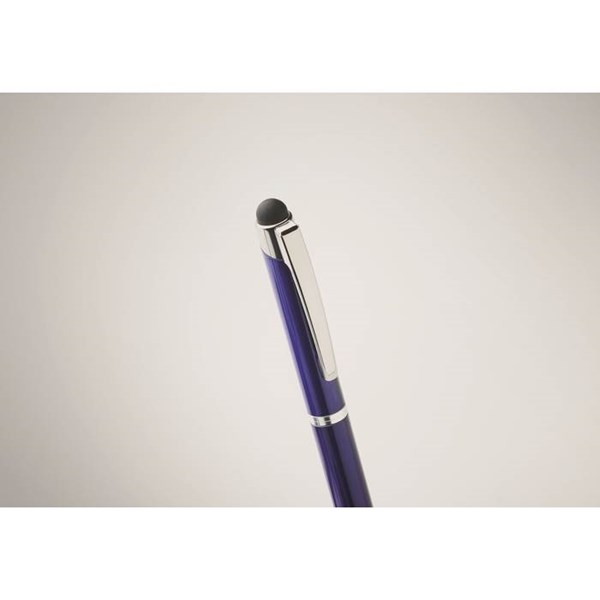 Obrázky: Modré otočné guličkové pero so stylusom, MN, Obrázok 2