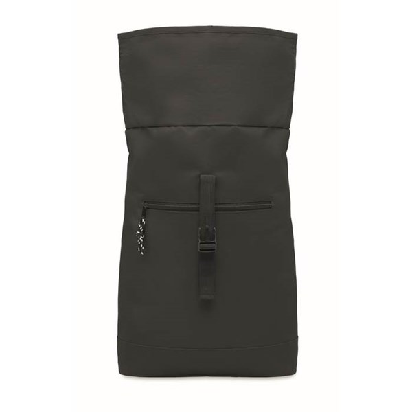 Obrázky: Čierny polyest. rolovací ruksak na notebook, Obrázok 4