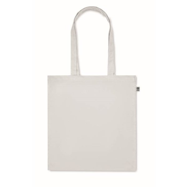 Obrázky: Biela nákupná taška 220g, bio BA, dl. rukväte, Obrázok 4