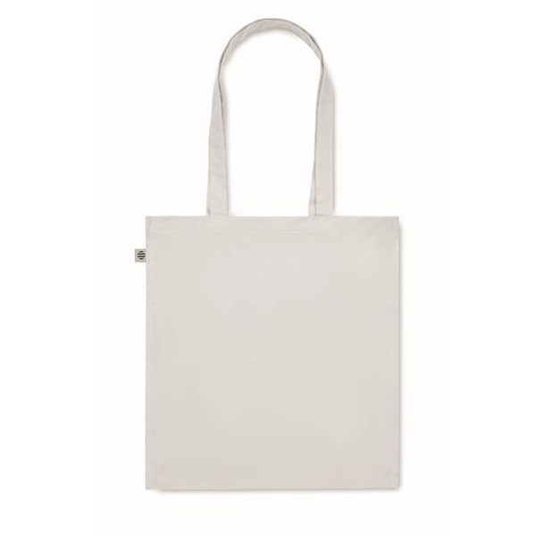 Obrázky: Biela nákupná taška 220g, bio BA, dl. rukväte, Obrázok 5