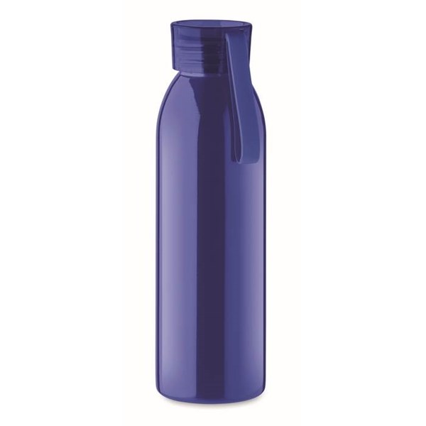 Obrázky: Modrá jednostenná nerezová fľaša 650 ml