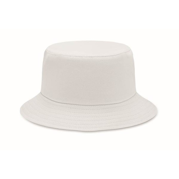 Obrázky: Biely klobúčik z brúsenej bavlny 260g
