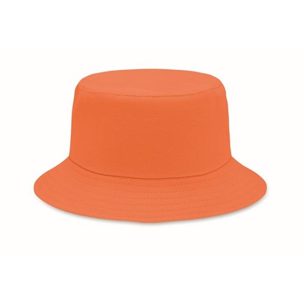 Obrázky: Oranžový klobúčik z brúsenej bavlny 260g