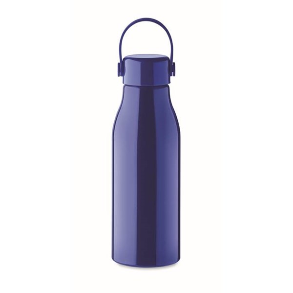 Obrázky: Hliníková fľaša 650 ml modrá,silikón.pútko, Obrázok 2