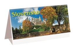 Obrázky: SLOVENSKO II.,stolový riadkový kalendár 297x138 mm