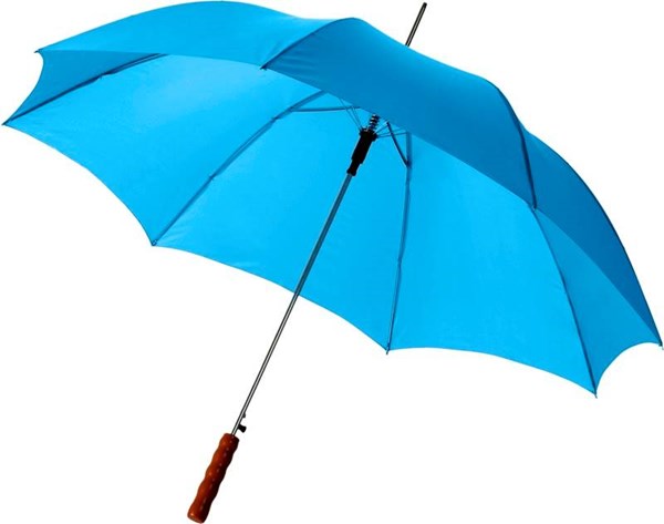 Obrázky: Svetlo-modrý automatický dáždnik s tvar. rukoväťou