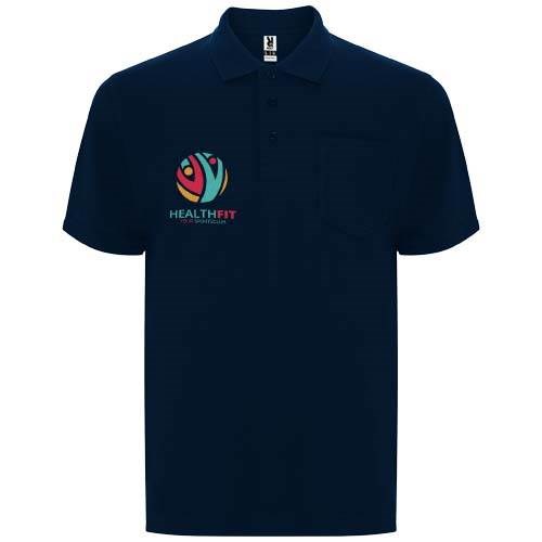 Obrázky: Unisex polo Centauro Premium 190 nám.modrá 3XL, Obrázok 7