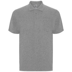 Obrázky: Unisex polo Centauro Premium 190 šedý melír M