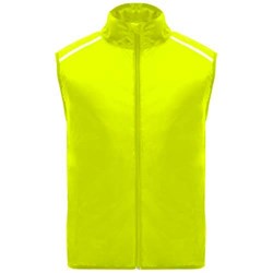 Obrázky: Jannu unisex ľahká bežecká vesta fluor.žltá XS