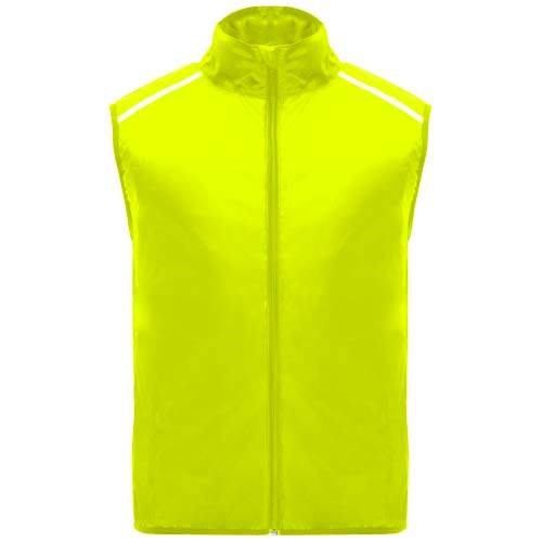 Obrázky: Jannu unisex ľahká bežecká vesta fluor.žltá XS