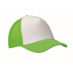 Obrázky: 5panel.čiapka pre vodičov kamiónov,bielo-neón.zel.