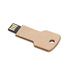 Obrázky: USB flash disk 64GB v tvare kľúča, telo z papiera