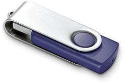Obrázky: Twister Techmate modro-strieborný USB disk 64GB
