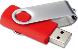 Obrázky: Twister Techmate červeno-strieborný USB disk 64GB