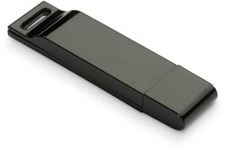 Obrázky: Dataflat plochý čierny USB flash disk 64 GB