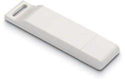Obrázky: Dataflat plochý biely USB flash disk 64 GB