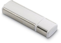 Obrázky: Lineaflash bielo-strieb.USB flash disk,uzáver 64GB