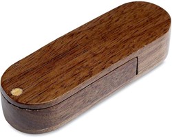 Obrázky: Oválny Woody USB disk 64GB, tmavé drevo