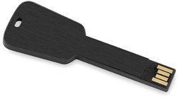 Obrázky: Keyflash hliník.flash disk,tvar kľúča 64 GB, černá