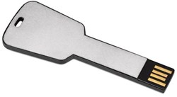 Obrázky: Keyflash hliník.flash disk,tvar kľúča 64GB,strieb.