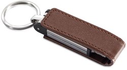 Obrázky: Magring USB flash disk 64 GB v hnedom kož. obale
