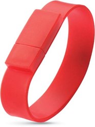 Obrázky: Wristflash USB disk červený náramok 64GB