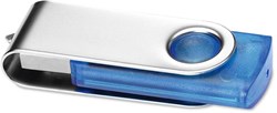 Obrázky: Twister Transtech modro-strieborný USB disk 64GB