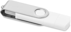 Obrázky: OTG Twister flash disk 64 GB s micro USB, biely