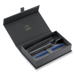 Obrázky: KP PARKER IM Blue Monochrome + čierne PU puzdro