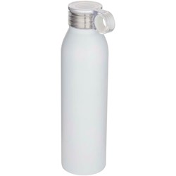 Obrázky: Biela 650ml Fľaša na vodu z recykl. nerez ocele