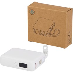 Obrázky: Powerbanka 10 000 mAh 35W s káblom typu C, biela