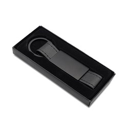 Obrázky: Kovový prívesok z ocele a PU mat.povrchom,čierna