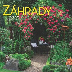 Obrázky: ZÁHRADY, nástenný kalendár  330x330 mm
