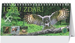Obrázky: LOVU ZDAR, stolový kalendár, 297x138 mm