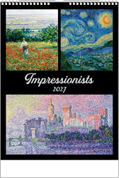 Obrázky: IMPRESSIONISTS, nástenný kalendár 420x560 mm