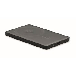 Obrázky: Čierna magnetická powerbanka 5000mAh 15W