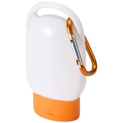 Obrázky: Opaľovací krém SPF 30 s karabínou, oranžová