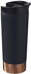 Obrázky: Čierny vákuový termohrnček Peeta, 500 ml