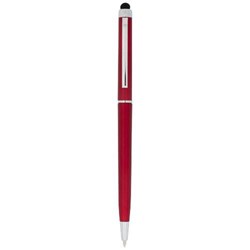 Obrázky: Červené štíhle plastové pero AX so stylusom