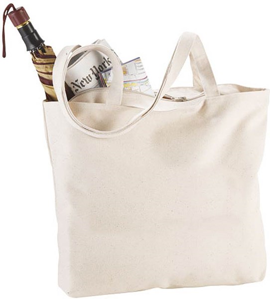 Obrázky: Prírodná nákupná taška na zips, Obrázok 4