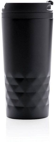Obrázky: Čierny termohrnček 300 ml s geometrickým vzorom, Obrázok 2