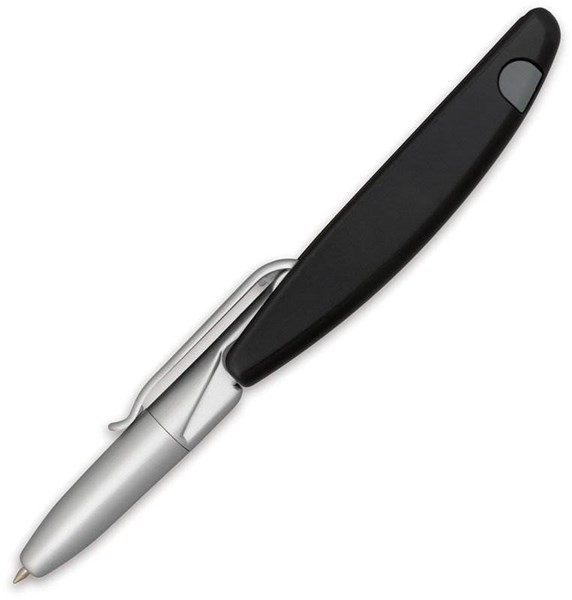 Obrázky: Guličkové pero UPPSALA, čierna/strieborná, Obrázok 2